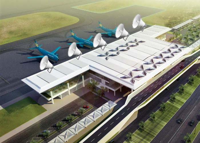 Lắp đặt hệ thống âm thanh thông báo cho sân bay